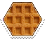 waffle hexagonal stamp